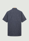 Ledston SS Shirt - Dark Navy/White