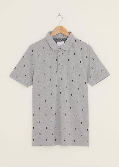 Davenant Polo Shirt - Grey Marl