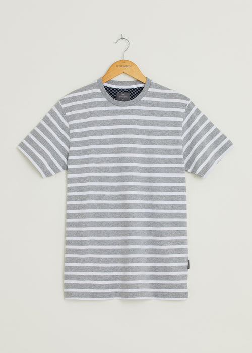 Gibson T-Shirt - Grey Marl/White