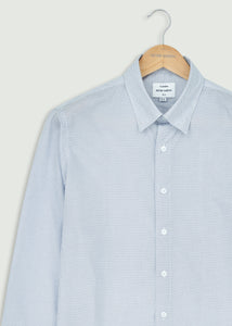 Bayonne Long Sleeve Shirt - White/Navy