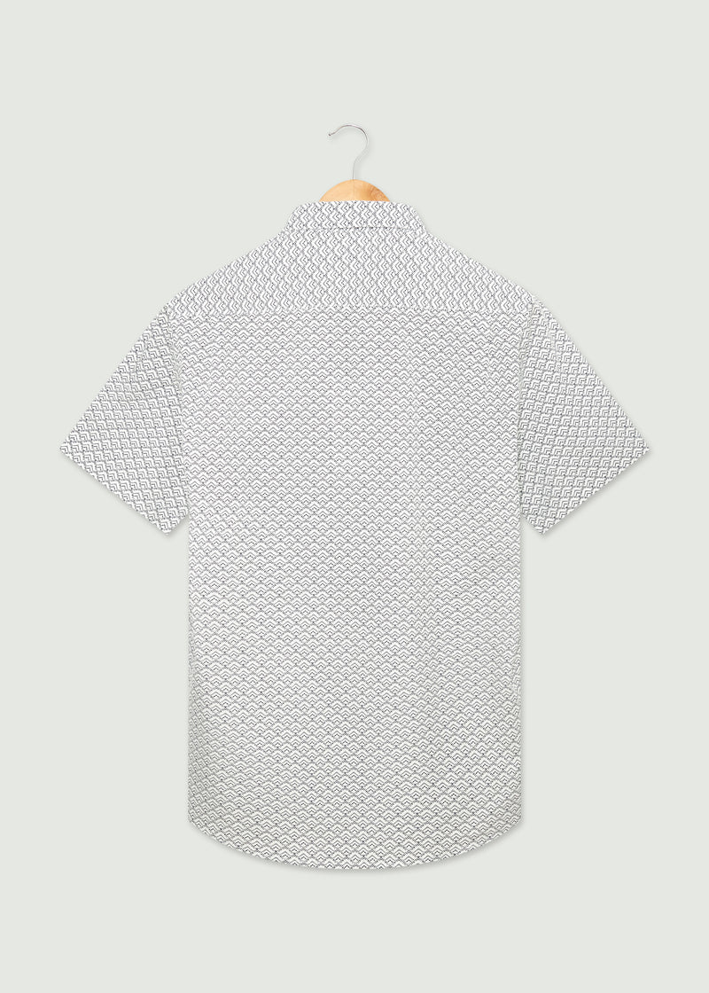 Darnley Short Sleeve Shirt - White/Navy
