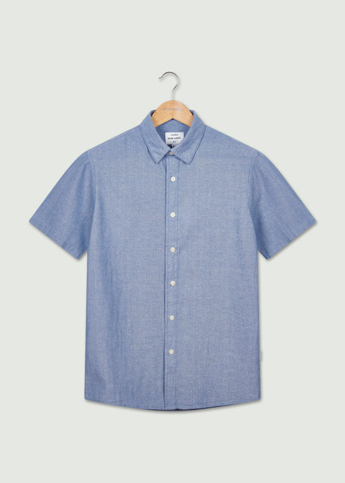 Eddie Short Sleeve Shirt - Indigo