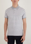 Gresley Polo Shirt - Grey/White