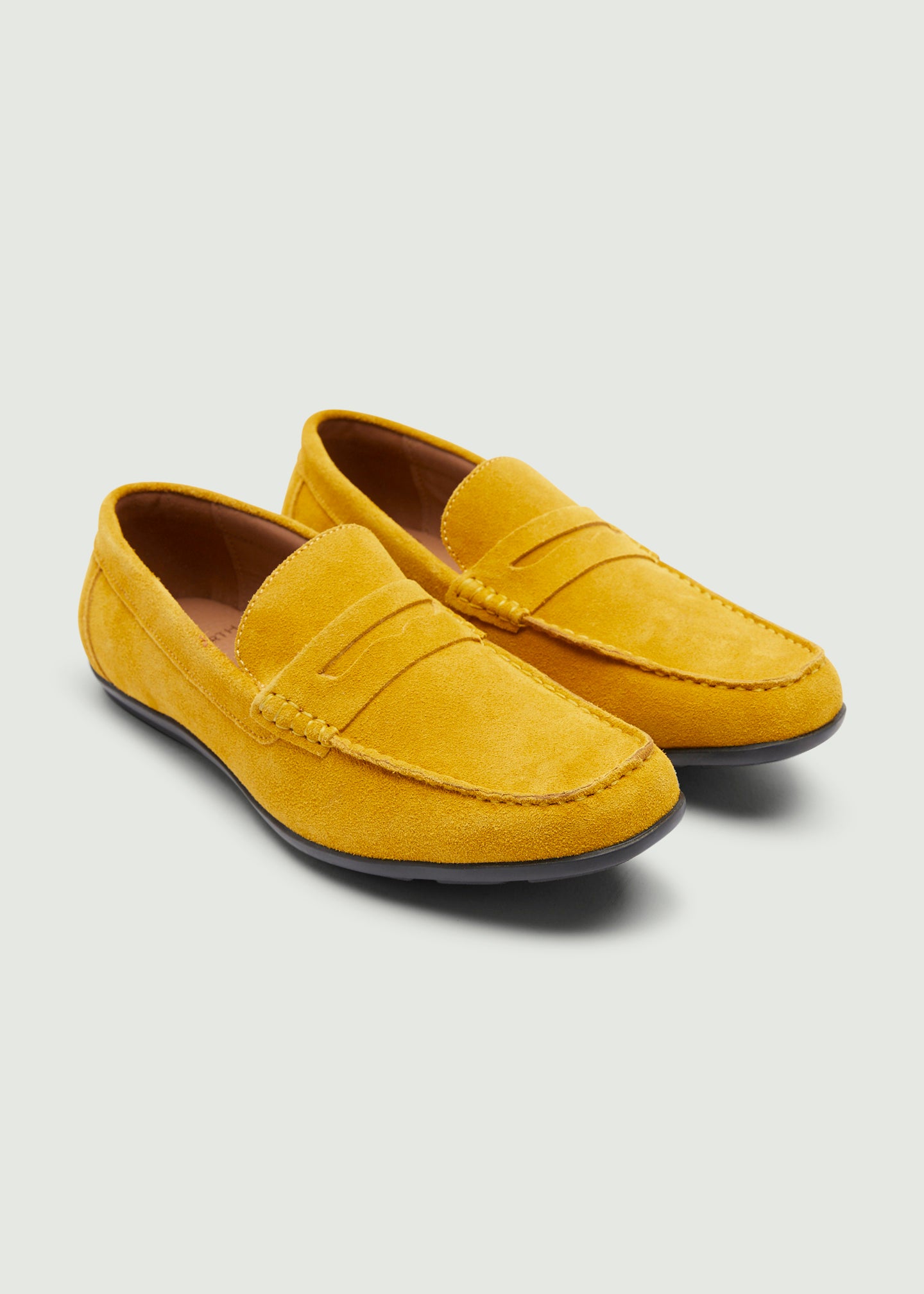 Mustard yellow slip on shoes best sale