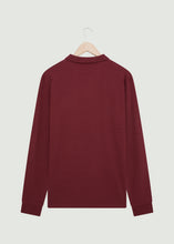 Load image into Gallery viewer, Barone Long Sleeved Polo - Burgundy