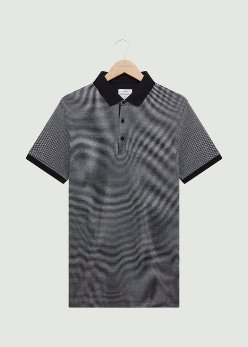 Leedale Polo Shirt - Black/White