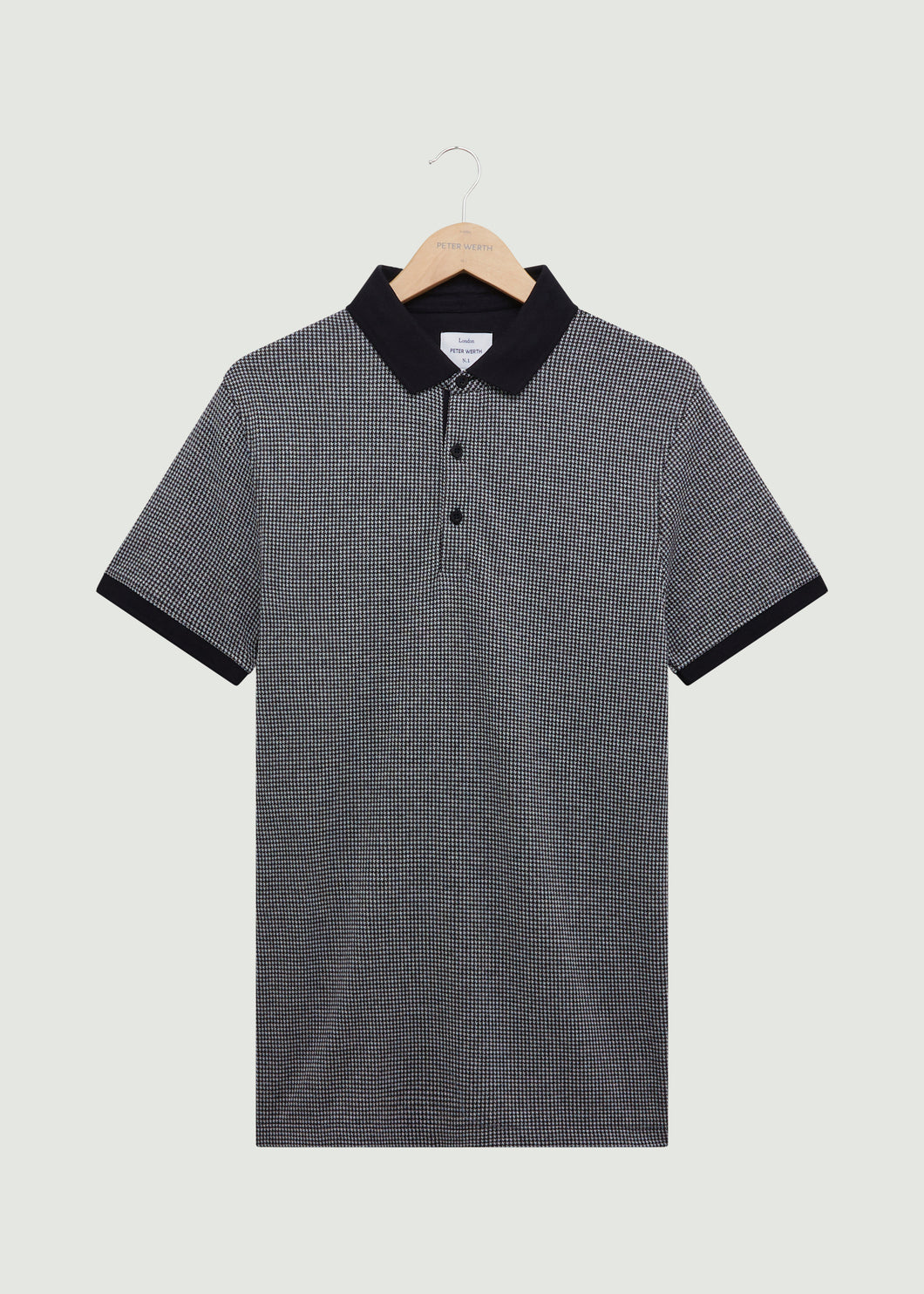 Leedale Polo Shirt - Black/White