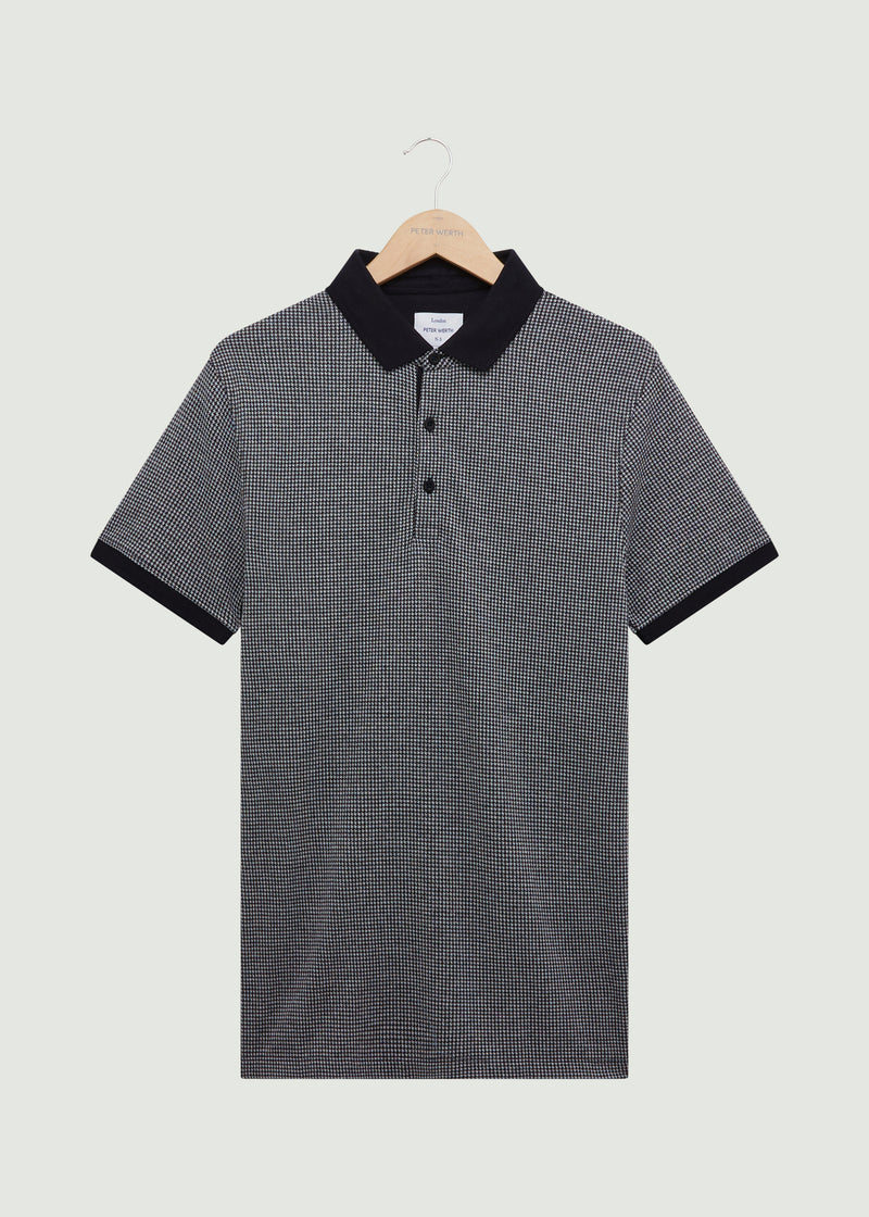 Leedale Polo Shirt - Black/White