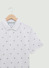 Load image into Gallery viewer, Ahoy Polo Shirt - White