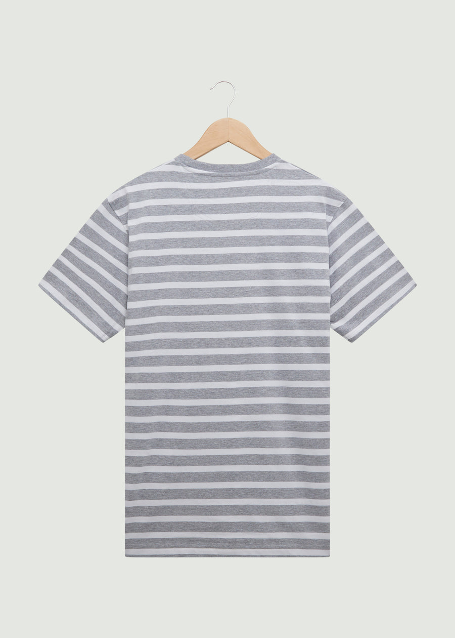 Gibson T-Shirt - Grey Marl/White