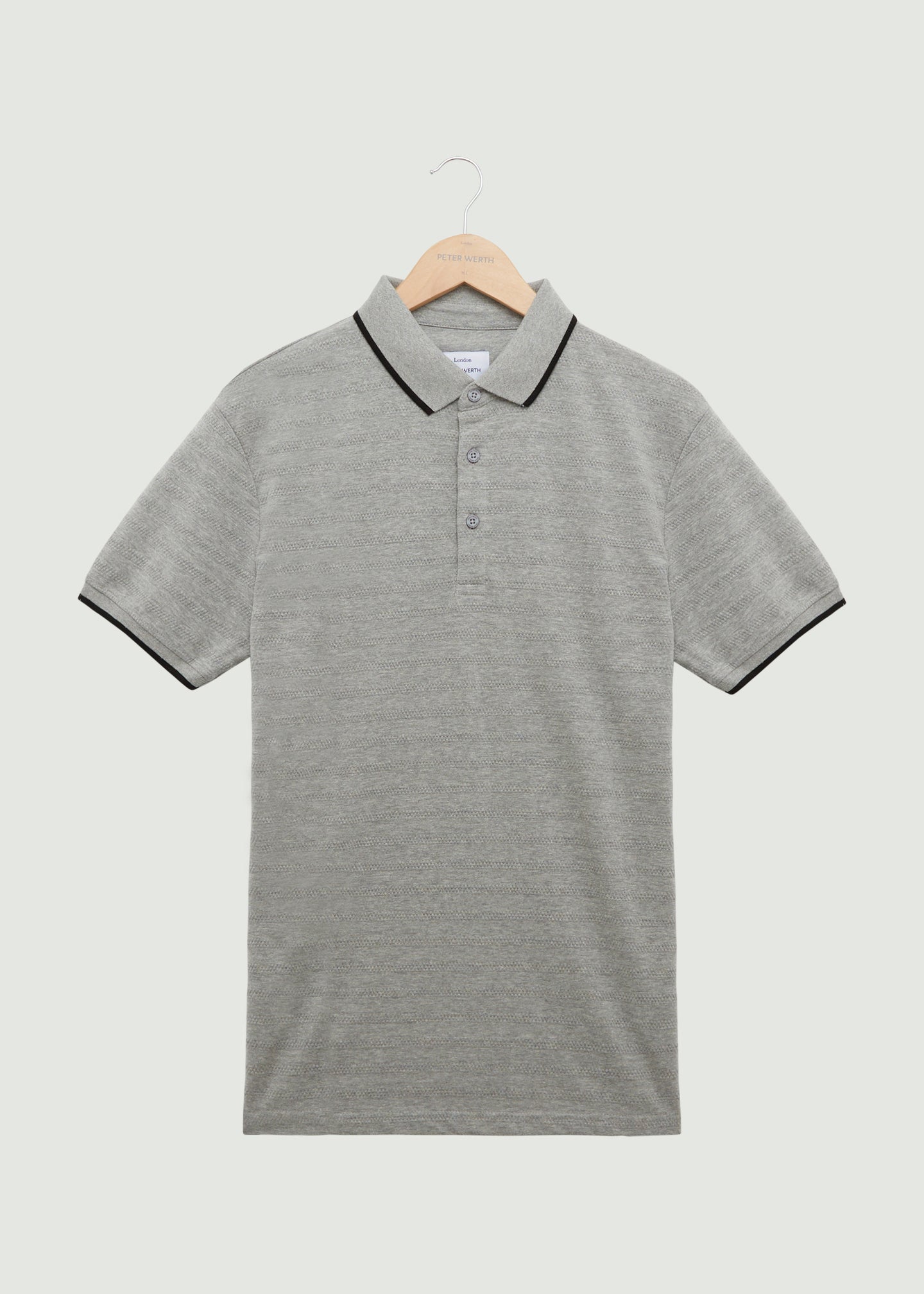 Henry Polo Shirt - Grey Marl