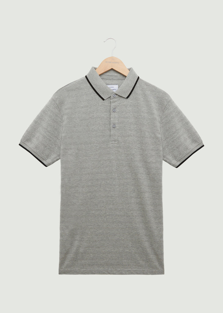 Henry Polo Shirt - Grey Marl