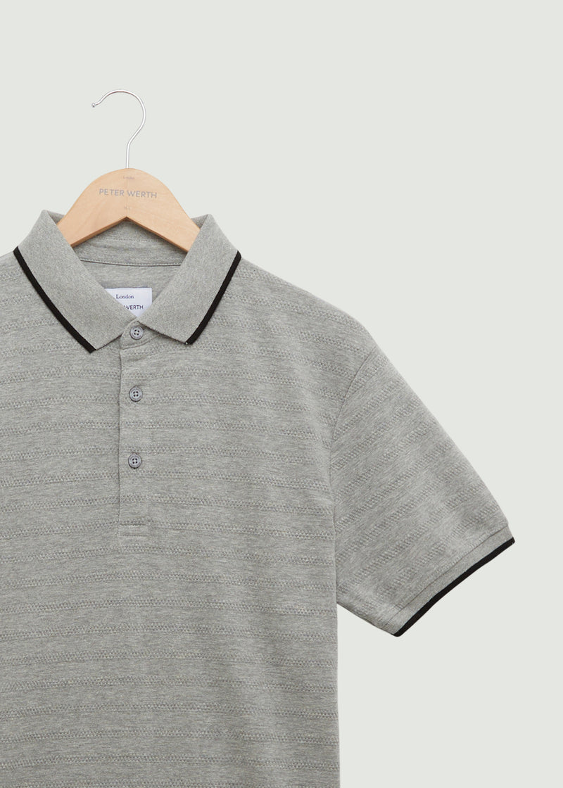 Henry Polo Shirt - Grey Marl