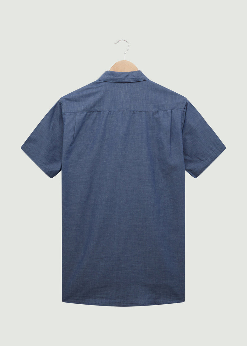 Carl SS Shirt - Indigo