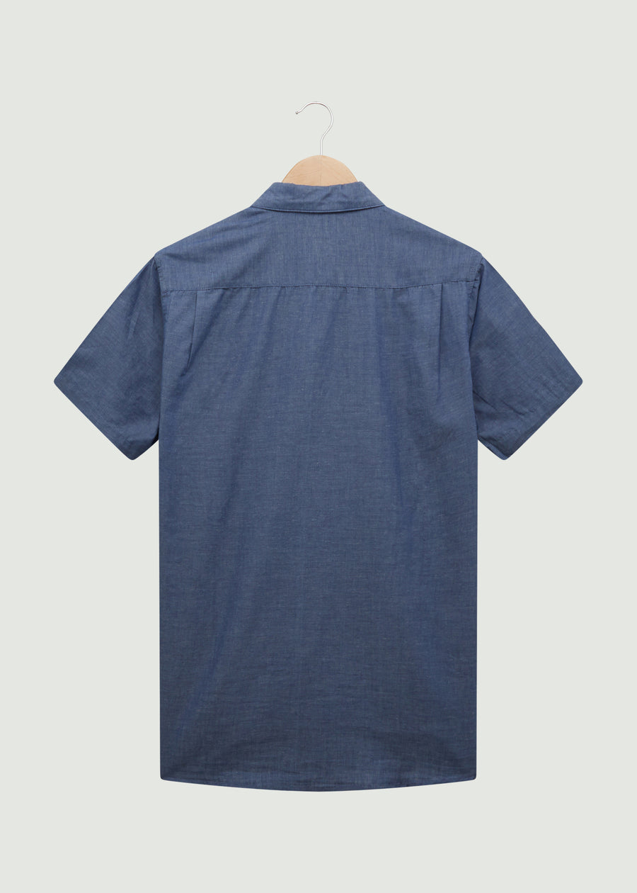 Carl SS Shirt - Indigo