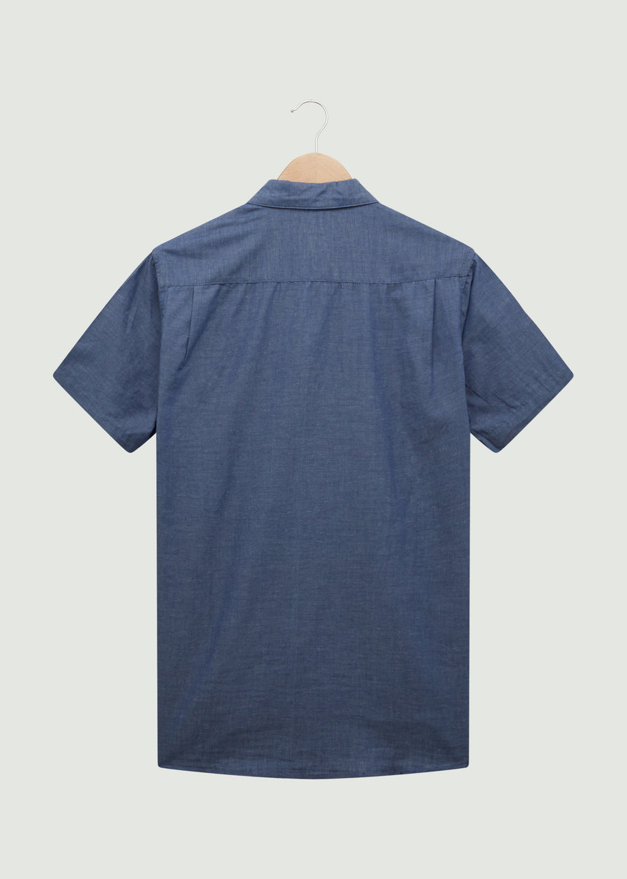 Carl SS Shirt - Indigo