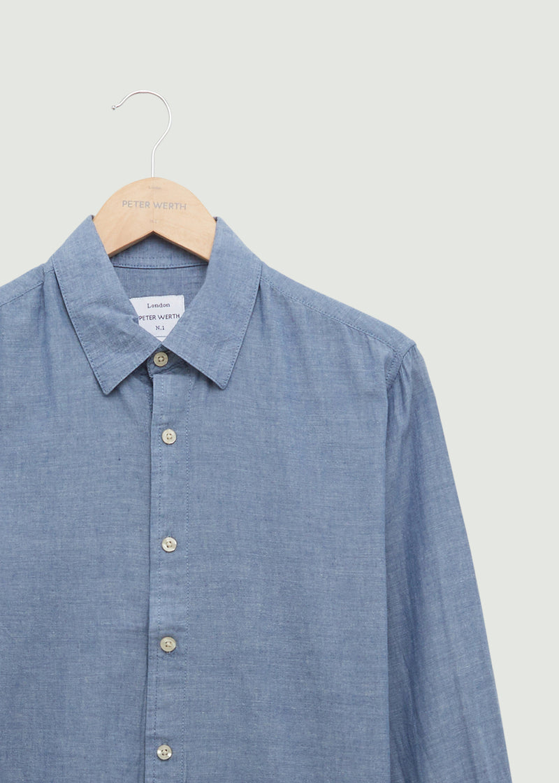 Harlan LS Shirt - Indigo