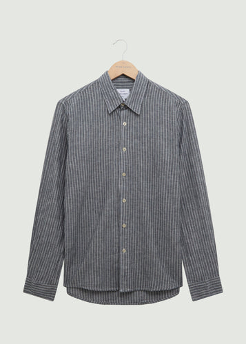 Otton LS Shirt - Navy/White