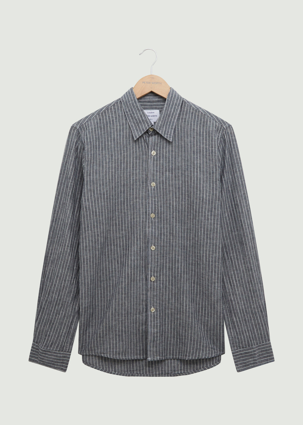 Otton LS Shirt - Navy/White