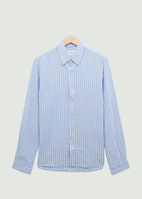 Pappworth LS Shirt - Blue/White