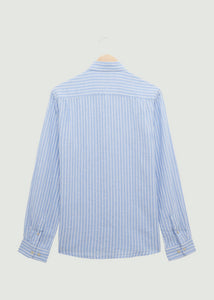 Pappworth LS Shirt - Blue/White