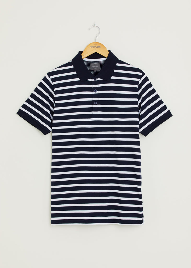 Gresley Polo Shirt - Navy/White