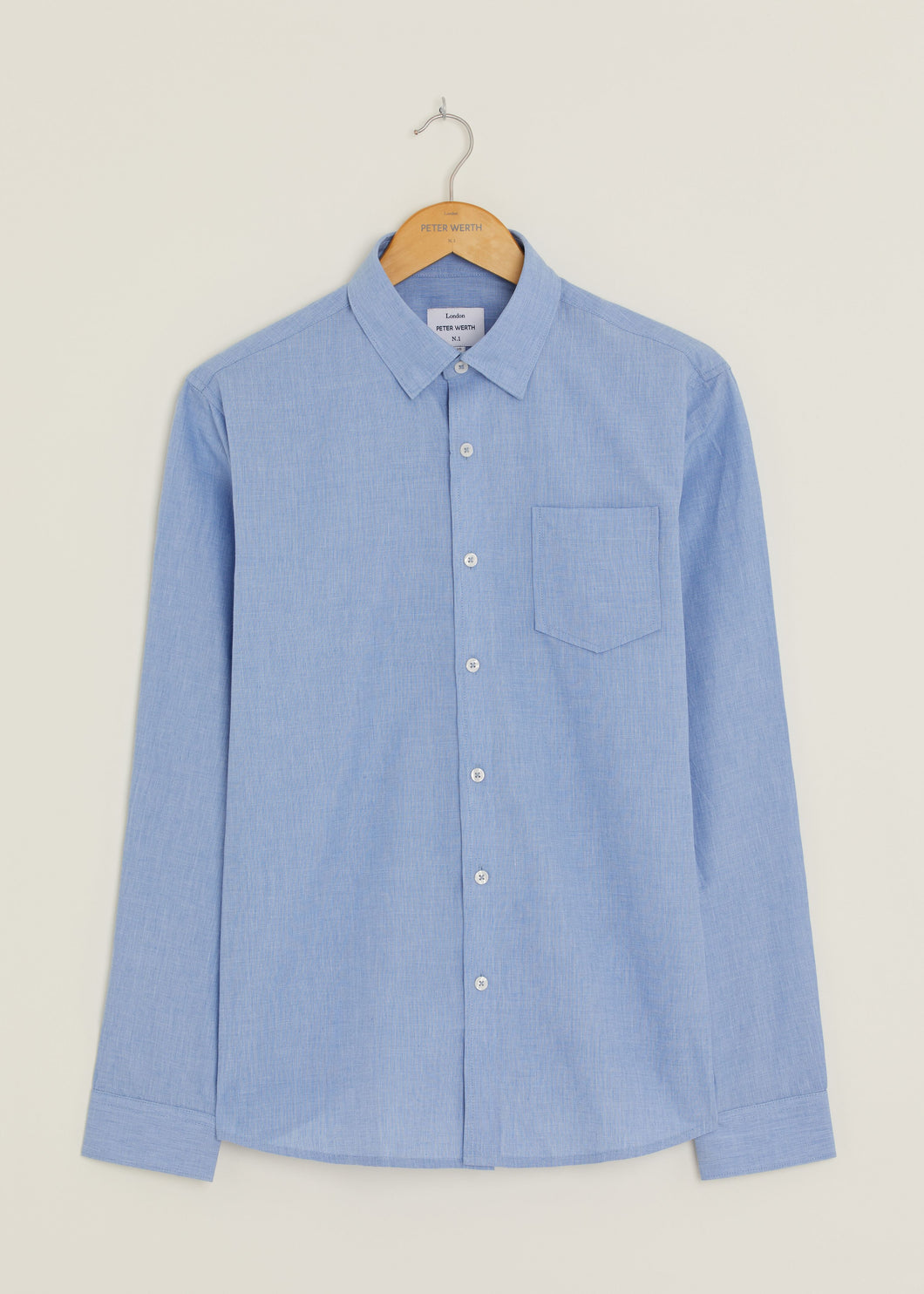 Hill Long Sleeve Shirt - Light Blue