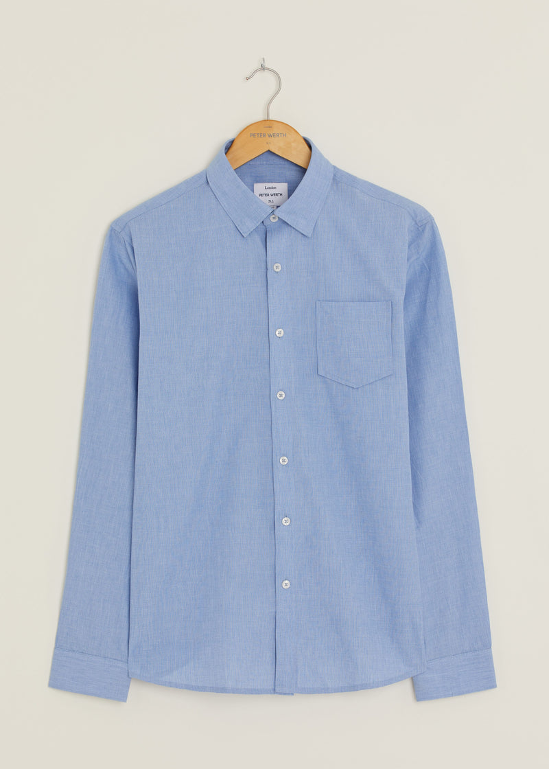 Hill Long Sleeve Shirt - Light Blue