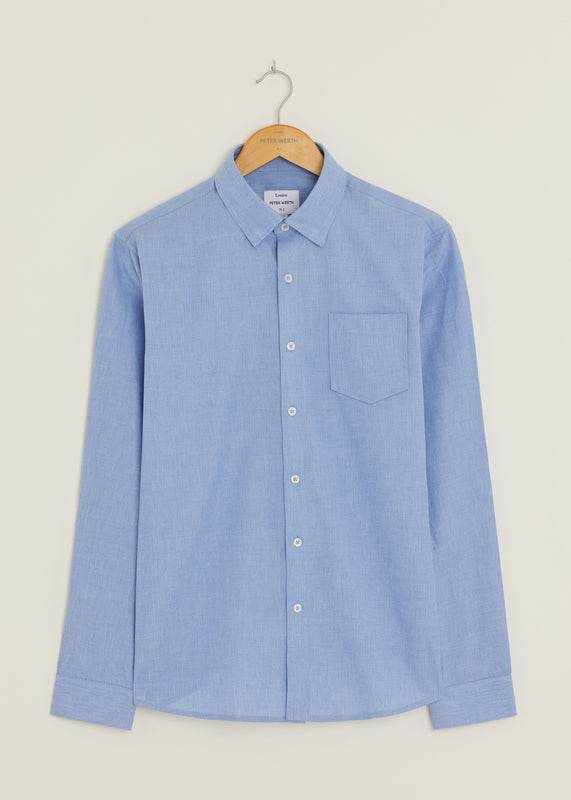 Hill Long Sleeve Shirt - Light Blue