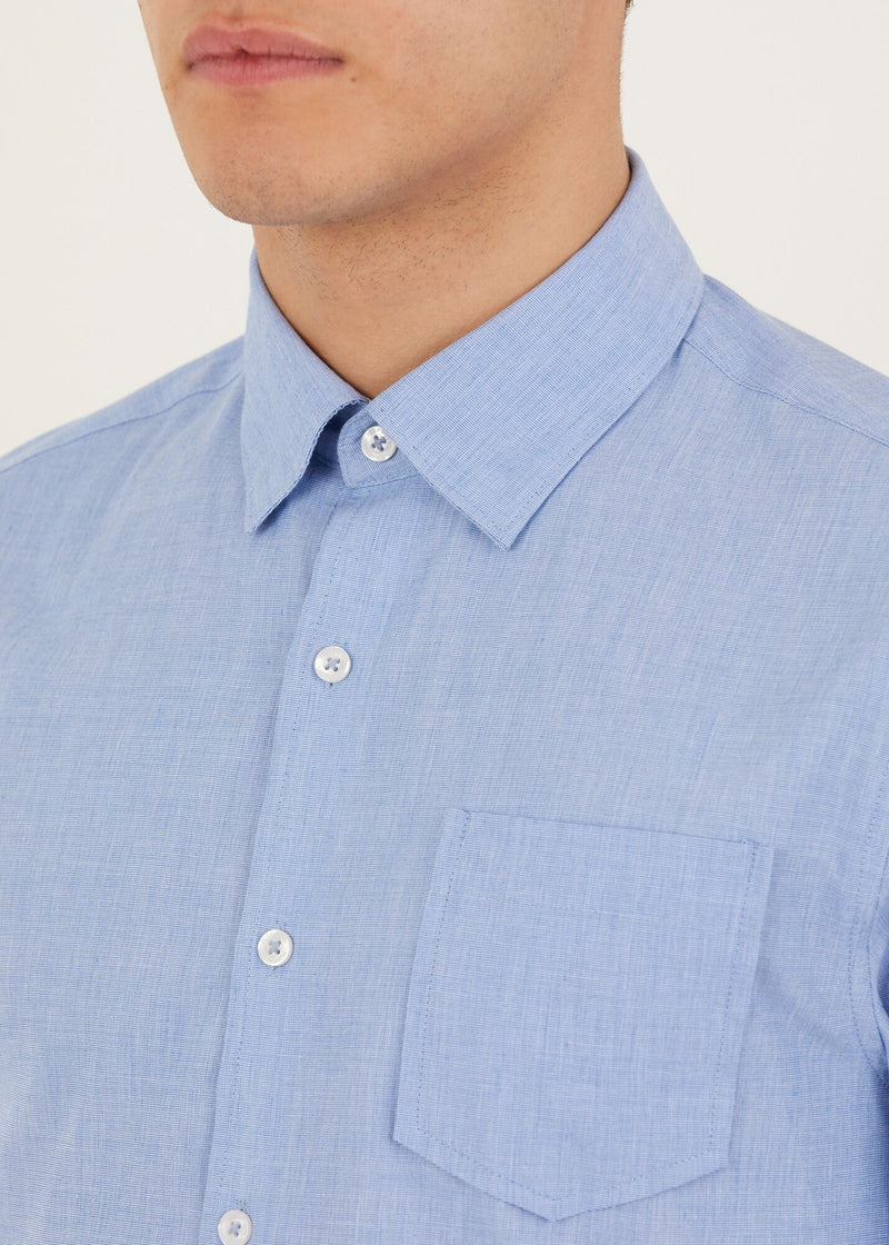 Hill Long Sleeve Shirt - Light Blue