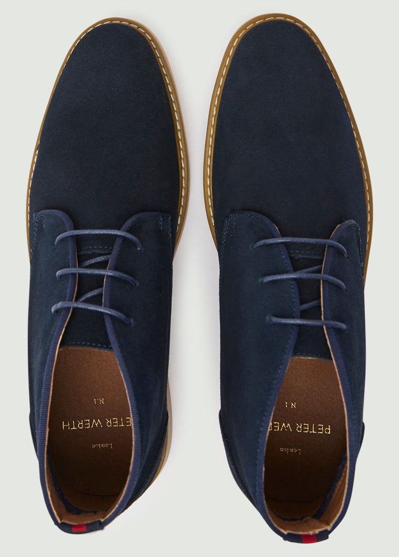 Idris Desert Boot - Navy
