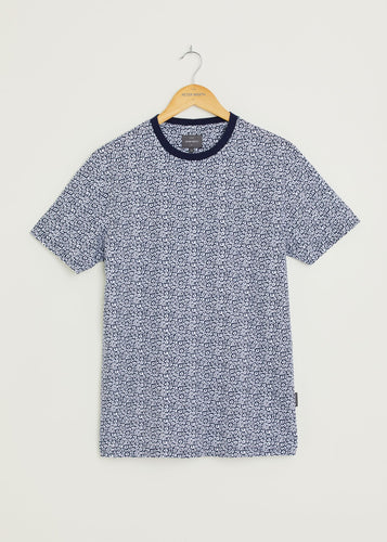 Melvyn T-Shirt - Navy/White