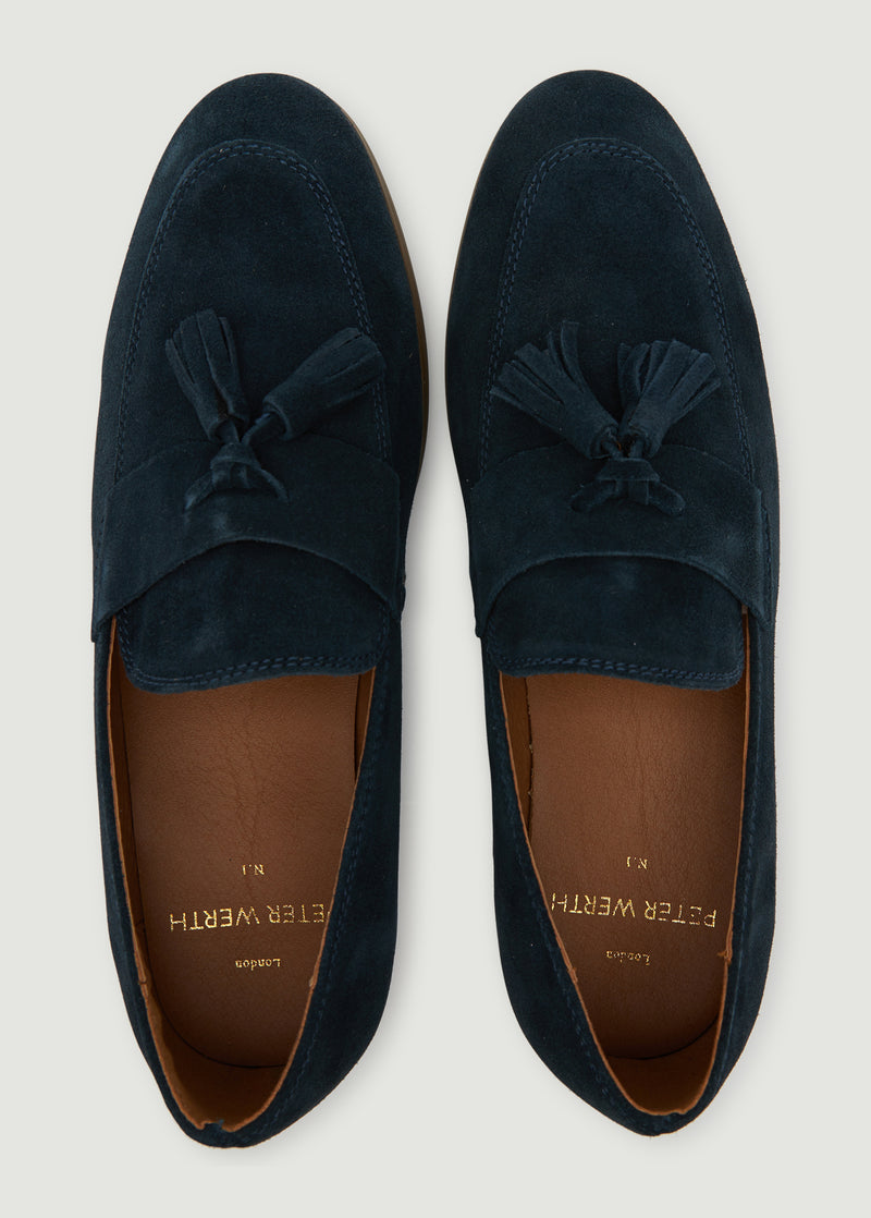 Dark navy loafers outlet
