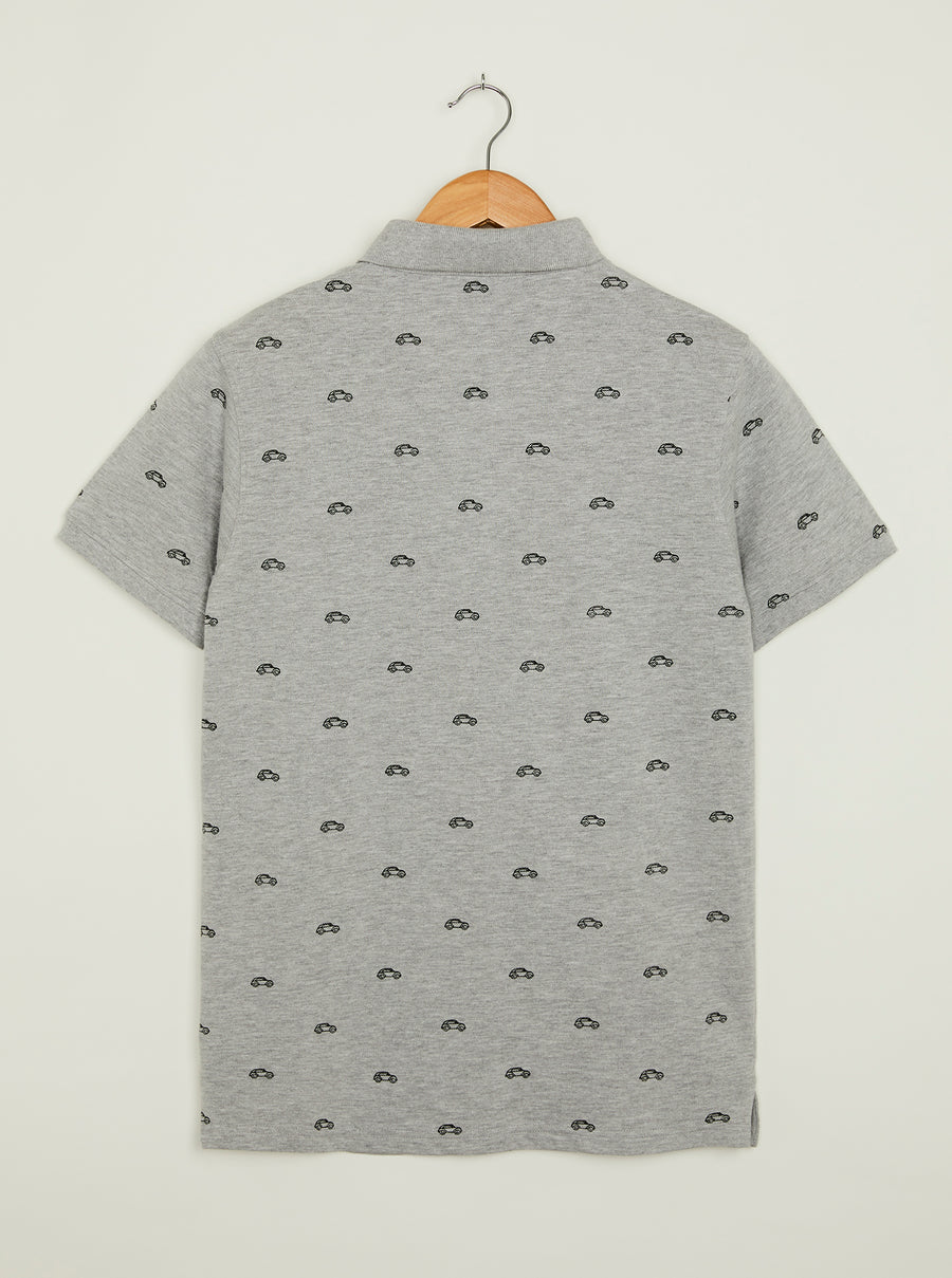 Morris Polo - Grey Marl