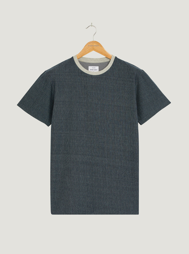 Zigor T-Shirt - Navy/Grey Marl