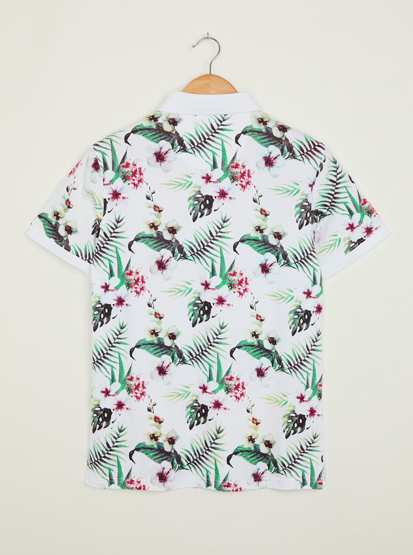 H&m sales floral polo
