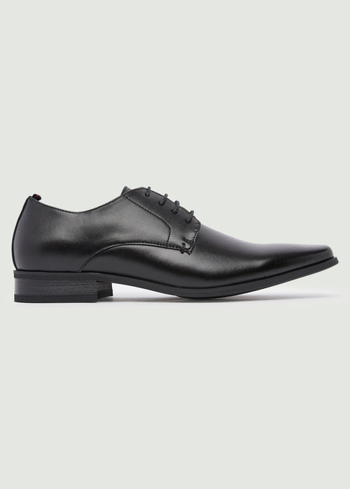 Chisel Derby Shoes - Black