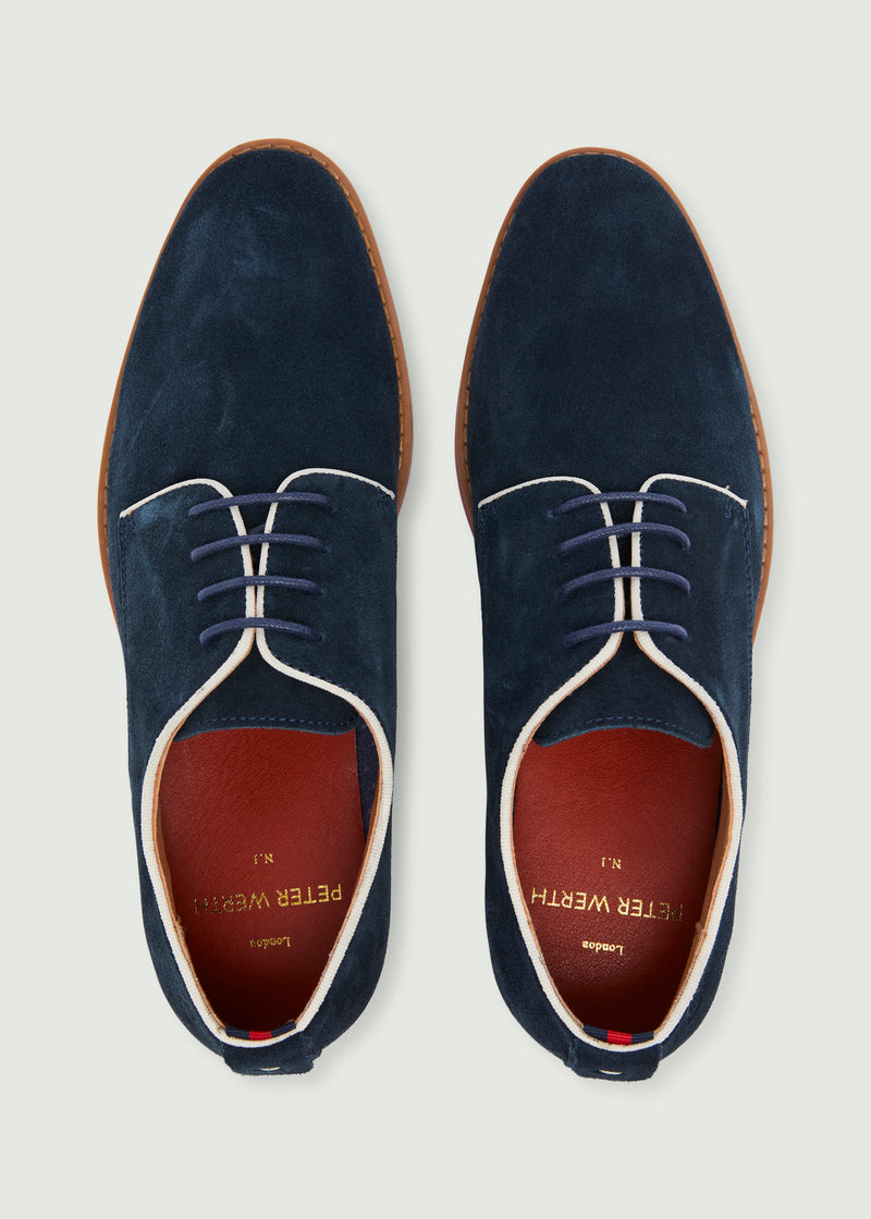 Elter Suede Shoe- Navy/Red