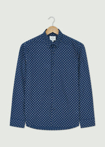 Chancelot Long Sleeve Shirt - Navy/White