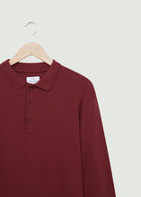 Load image into Gallery viewer, Barone LS Polo - Burgundy