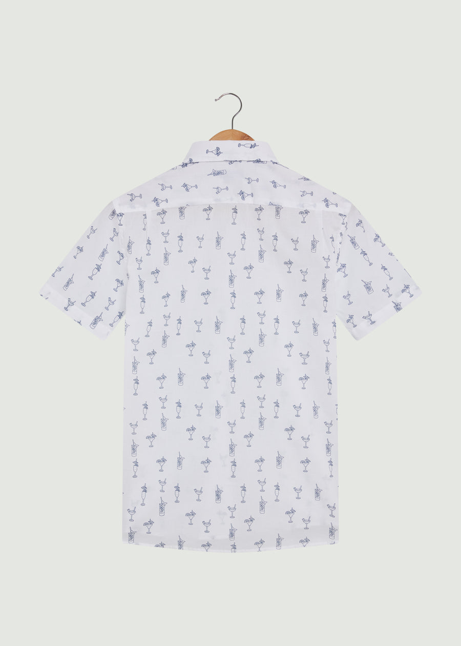 Langton Short Sleeve Shirt - White