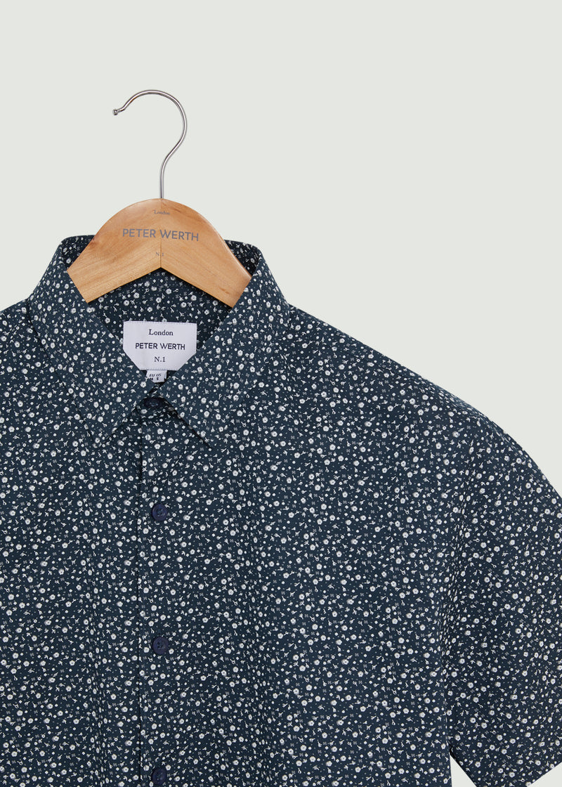 Wickersley Short Sleeved Shirt - Navy