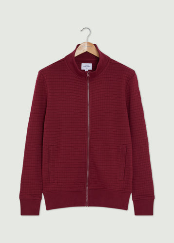 Manor Zip Up - Burgundy