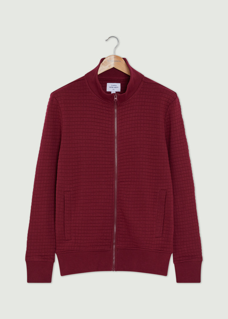 Manor Zip Up - Burgundy