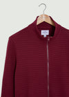 Manor Zip Up - Burgundy