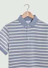 Load image into Gallery viewer, Daplyn Polo Shirt - Blue Marl/White