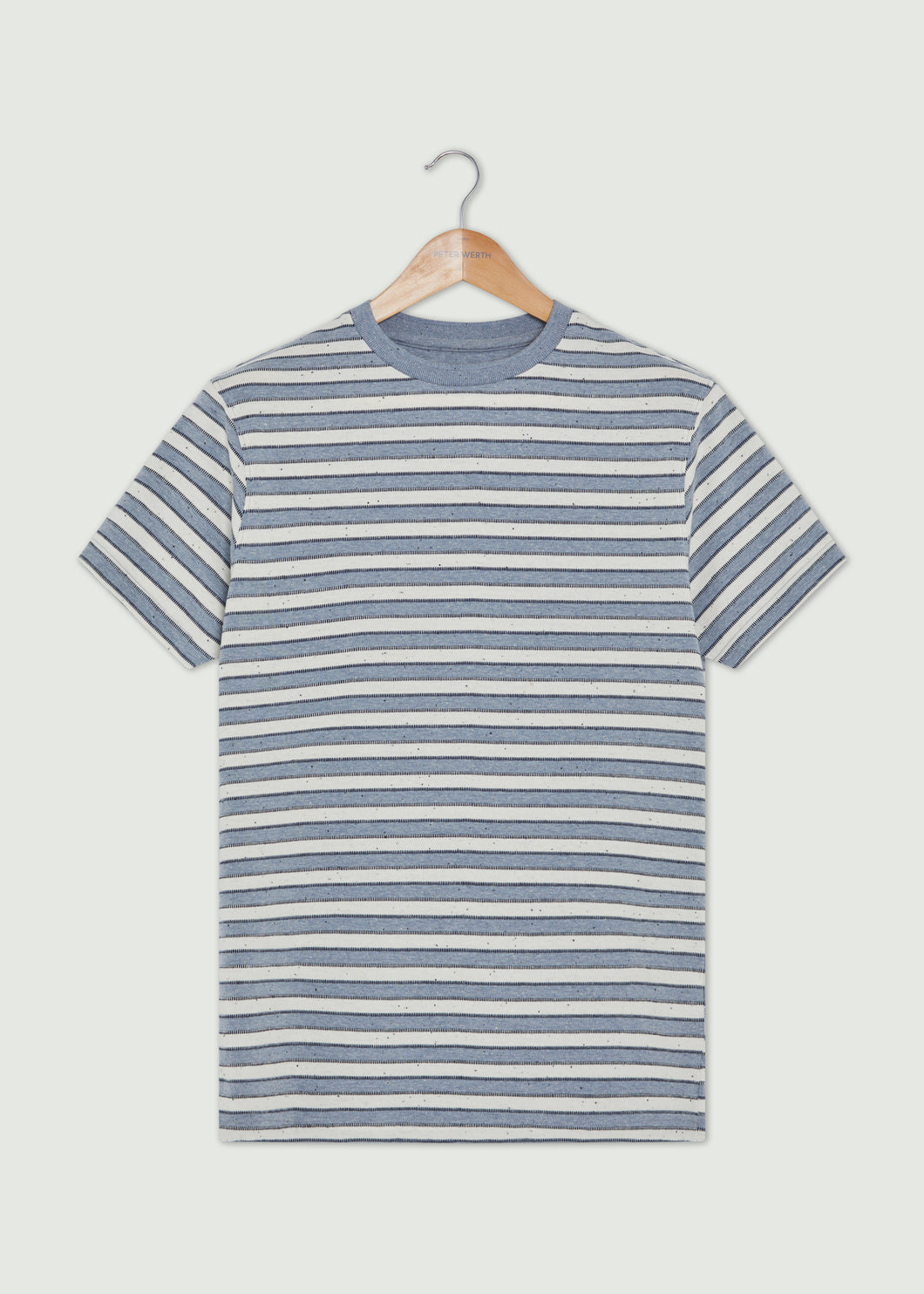 Dawes T-Shirt - Blue Marl/White