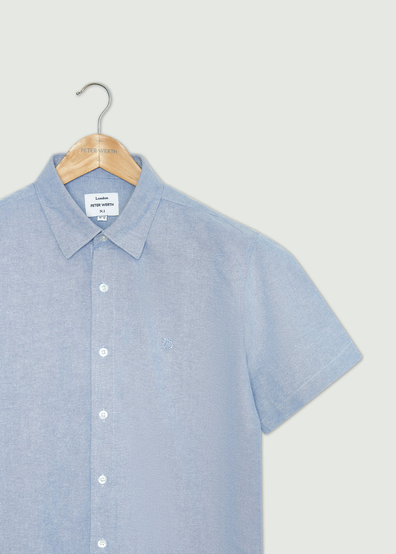 Church Short Sleeved Shirt - Light Blue