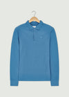 Barone Long Sleeve Polo - Blue