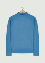 Load image into Gallery viewer, Barone Long Sleeve Polo - Blue